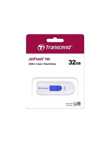 USB Flash накопитель Transcend JetFlash 790, 32Гб, Белый
