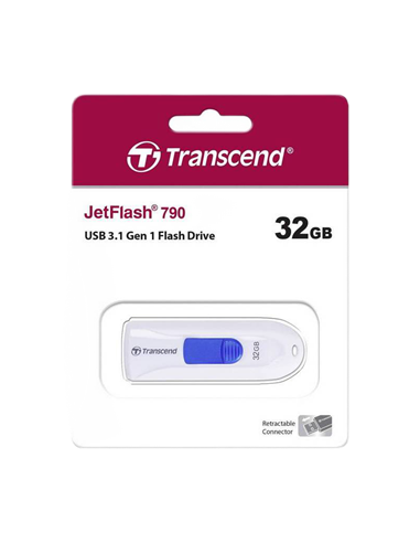USB Flash накопитель Transcend JetFlash 790, 32Гб, Белый