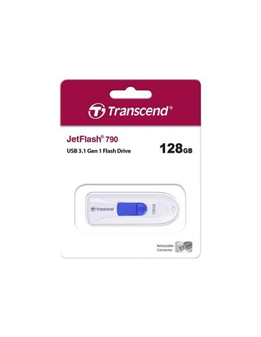 USB Flash накопитель Transcend JetFlash 790, 128Гб, Белый