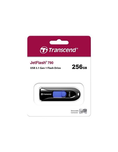 Memorie USB Transcend JetFlash 790, 256GB, Negru