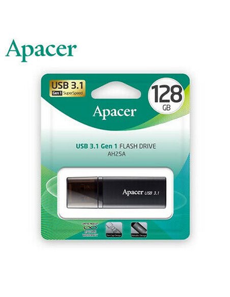 USB Flash накопитель Apacer AH25B, 128Гб, Чёрный
