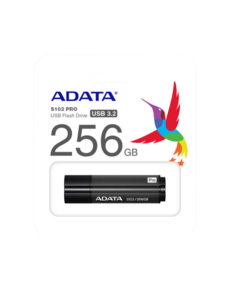 USB Flash накопитель ADATA S102 Pro, 256Гб, Серый