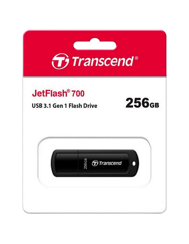 Memorie USB Transcend JetFlash 700, 256GB, Negru