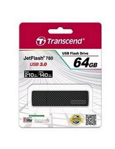 USB Flash накопитель Transcend JetFlash 780, 64Гб, Чёрный 2