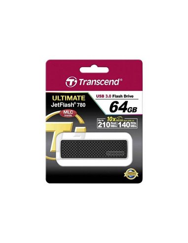 USB Flash накопитель Transcend JetFlash 780, 64Гб, Чёрный