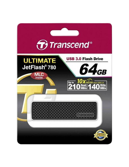 USB Flash накопитель Transcend JetFlash 780, 64Гб, Чёрный
