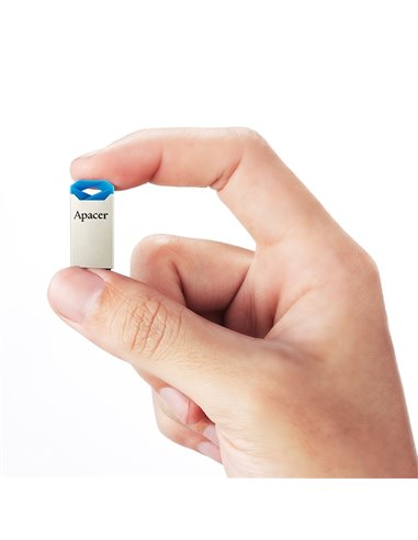 USB Flash накопитель Apacer AH111, 32Гб, Серебристый/Синий