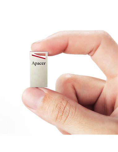Memorie USB Apacer AH112, 32GB, Argintiu/Rosu