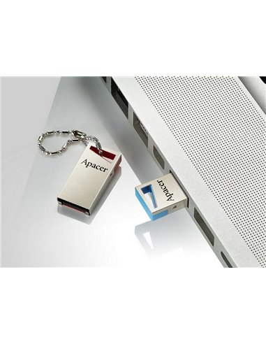 Memorie USB Apacer AH155, 64GB, Argintiu/Albastru
