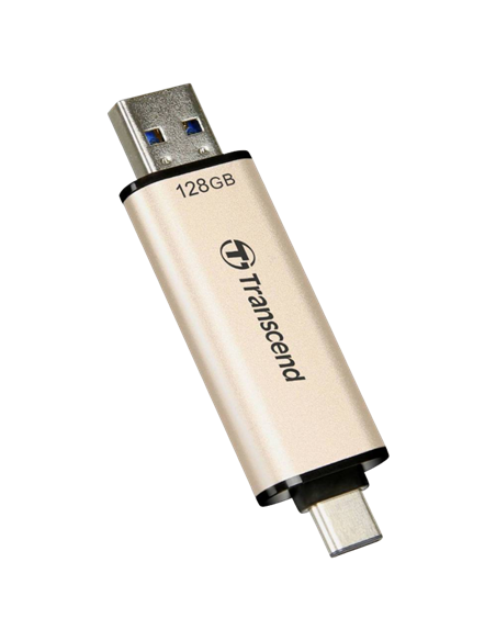 USB Flash накопитель Transcend JetFlash 930C, 128Гб, Золотистый