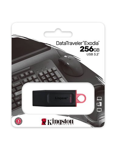 Memorie USB Kingston DataTraveler Exodia, 256GB, Negru