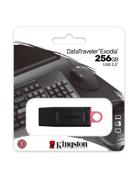 Memorie USB Kingston DataTraveler Exodia, 256GB, Negru