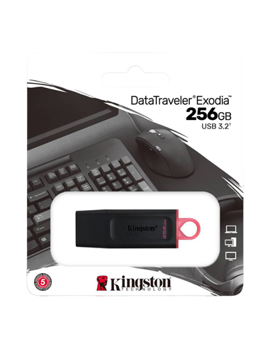 Memorie USB Kingston DataTraveler Exodia, 256GB, Negru