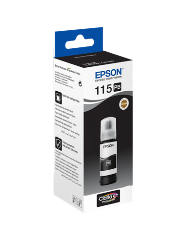Контейнер с чернилами Epson 115 EcoTank, 70мл, Черный