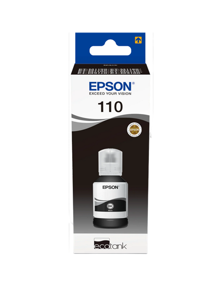 Recipient de cerneală Epson 110 EcoTank, C13T03P14A, Negru