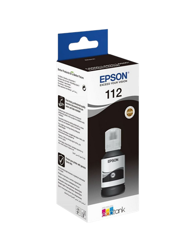 Recipient de cerneală Epson 112 EcoTank, C13T06C14A, Negru