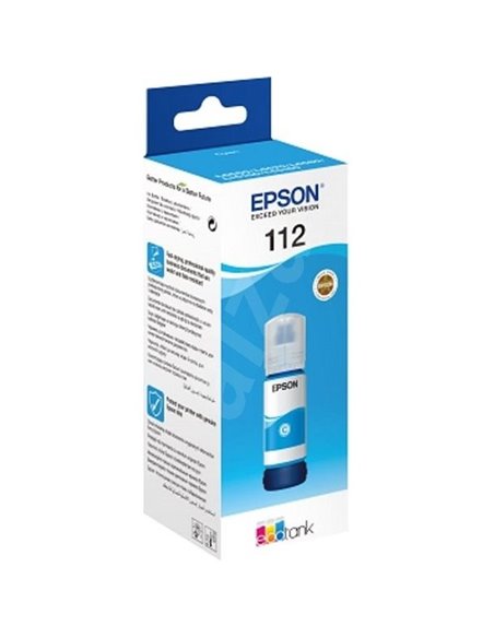 Контейнер с чернилами Epson 112 EcoTank, C13T06C24A, Циан