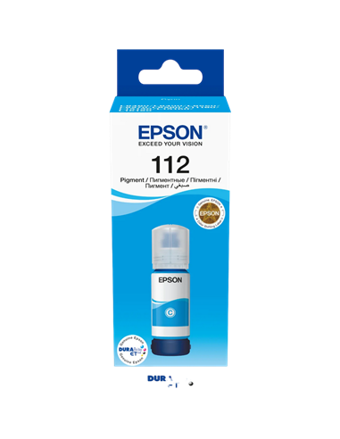 Контейнер с чернилами Epson 112 EcoTank, C13T06C24A, Циан