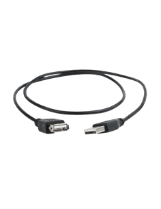 Удлинитель Cablexpert CC-USB2-AMAF-75CM/300-BK, USB Type-A (M)/USB Type-A (F), 0,75м, Чёрный
