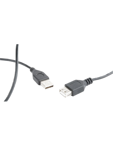 Удлинитель Cablexpert CC-USB2-AMAF-75CM/300-BK, USB Type-A (M)/USB Type-A (F), 0,75м, Чёрный