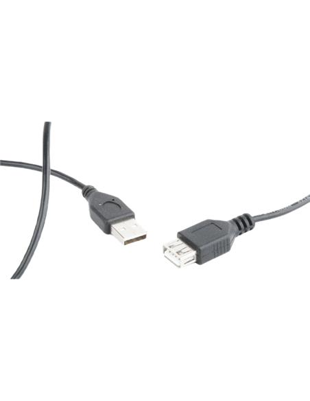 Cablu prelungitor Cablexpert CC-USB2-AMAF-75CM/300-BK, USB Type-A (M)/USB Type-A (F), 0,75m, Negru