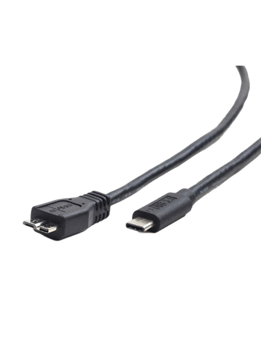 Cablu încărcare și sincronizare Cablexpert CCP-USB3-mBMCM-1M, USB Type-C/micro-USB, 1m, Negru