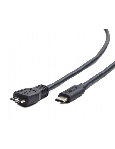 Кабель для зарядки и синхронизации Cablexpert CCP-USB3-mBMCM-1M, USB Type-C/micro-USB, 1м, Чёрный