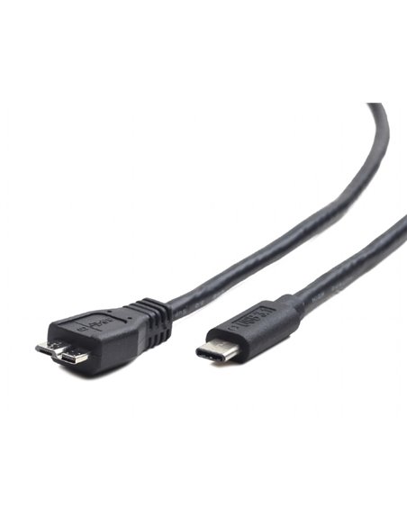 Кабель для зарядки и синхронизации Cablexpert CCP-USB3-mBMCM-1M, USB Type-C/micro-USB, 1м, Чёрный