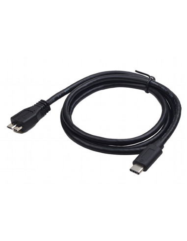 Кабель для зарядки и синхронизации Cablexpert CCP-USB3-mBMCM-1M, USB Type-C/micro-USB, 1м, Чёрный