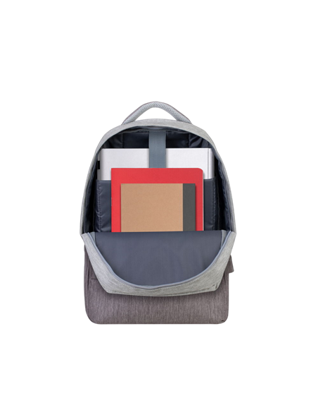 Rucsac pentru Laptop RivaCase Prater, 15.6", Poliester, Gri/Moca Rucsac pentru Laptop RivaCase Prater, 15.6", Poliester, Gri/Moca