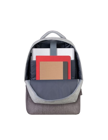 Rucsac pentru Laptop RivaCase Prater, 15.6", Poliester, Gri/Moca Rucsac pentru Laptop RivaCase Prater, 15.6", Poliester, Gri/Moca