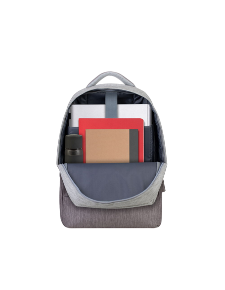 Rucsac pentru Laptop RivaCase Prater, 15.6", Poliester, Gri/Moca Rucsac pentru Laptop RivaCase Prater, 15.6", Poliester, Gri/Moca