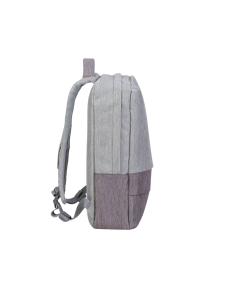 Rucsac pentru Laptop RivaCase Prater, 15.6", Poliester, Gri/Moca Rucsac pentru Laptop RivaCase Prater, 15.6", Poliester, Gri/Moca