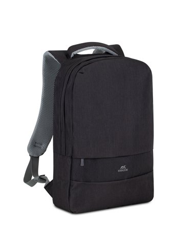 Rucsac pentru Laptop RivaCase Prater, 15.6", Poliester, Negru
