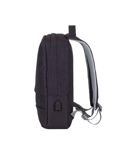 Rucsac pentru Laptop RivaCase Prater, 15.6", Poliester, Negru