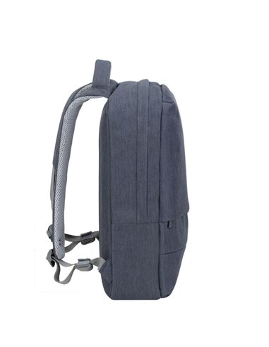 Rucsac pentru Laptop RivaCase Prater, 15.6", Poliester, Gri închis