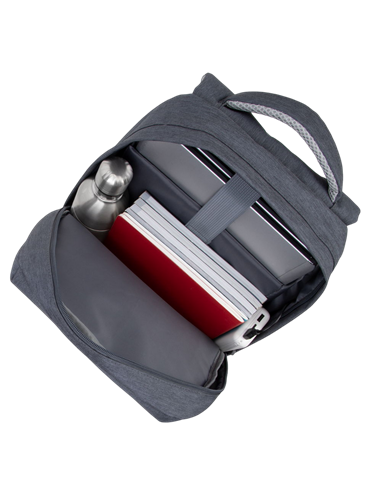 Rucsac pentru Laptop RivaCase Prater, 15.6", Poliester, Gri închis