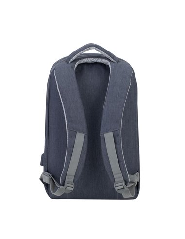Rucsac pentru Laptop RivaCase Prater, 15.6", Poliester, Gri închis