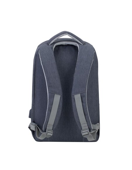 Rucsac pentru Laptop RivaCase Prater, 15.6", Poliester, Gri închis