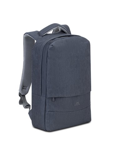 Rucsac pentru Laptop RivaCase Prater, 15.6", Poliester, Gri închis