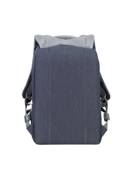 Rucsac pentru Laptop RivaCase Prater, 15.6", Poliester, Gri închis