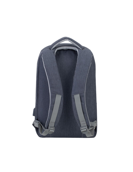 Rucsac pentru Laptop RivaCase Prater, 15.6", Poliester, Gri închis