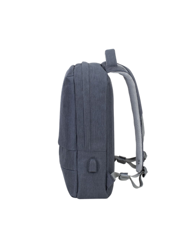 Rucsac pentru Laptop RivaCase Prater, 15.6", Poliester, Gri închis