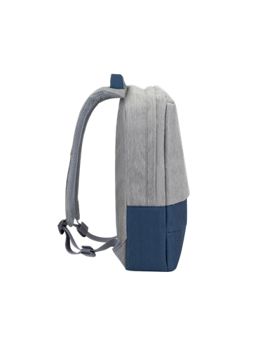 Rucsac pentru Laptop RivaCase Prater, 15.6", Poliester, Gri/Albastru