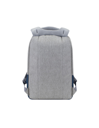 Rucsac pentru Laptop RivaCase Prater, 15.6", Poliester, Gri/Albastru