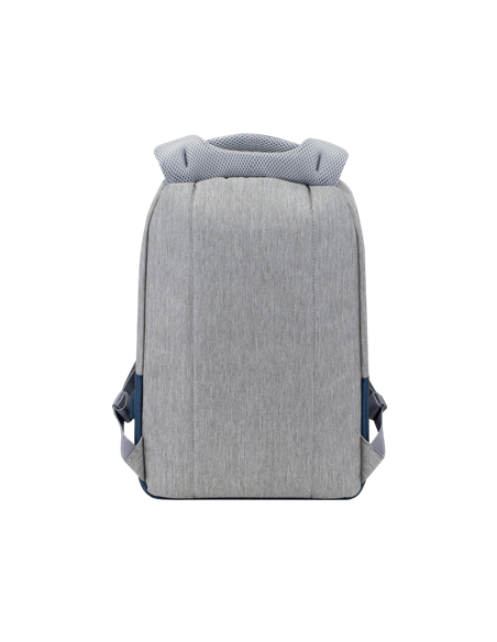 Rucsac pentru Laptop RivaCase Prater, 15.6", Poliester, Gri/Albastru Rucsac pentru Laptop RivaCase Prater, 15.6", Poliester, Gri/Albastru