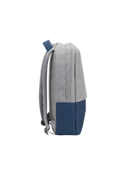 Rucsac pentru Laptop RivaCase Prater, 15.6", Poliester, Gri/Albastru Rucsac pentru Laptop RivaCase Prater, 15.6", Poliester, Gri/Albastru