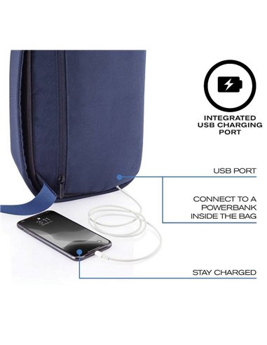 Geantă pentru Tabletă Bobby Sling, 9,7", Poliester, Albastru închis