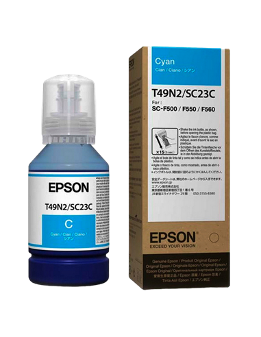 Контейнер с чернилами Epson T49N, 140мл, Голубой
