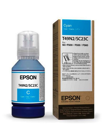 Контейнер с чернилами Epson T49N, 140мл, Голубой